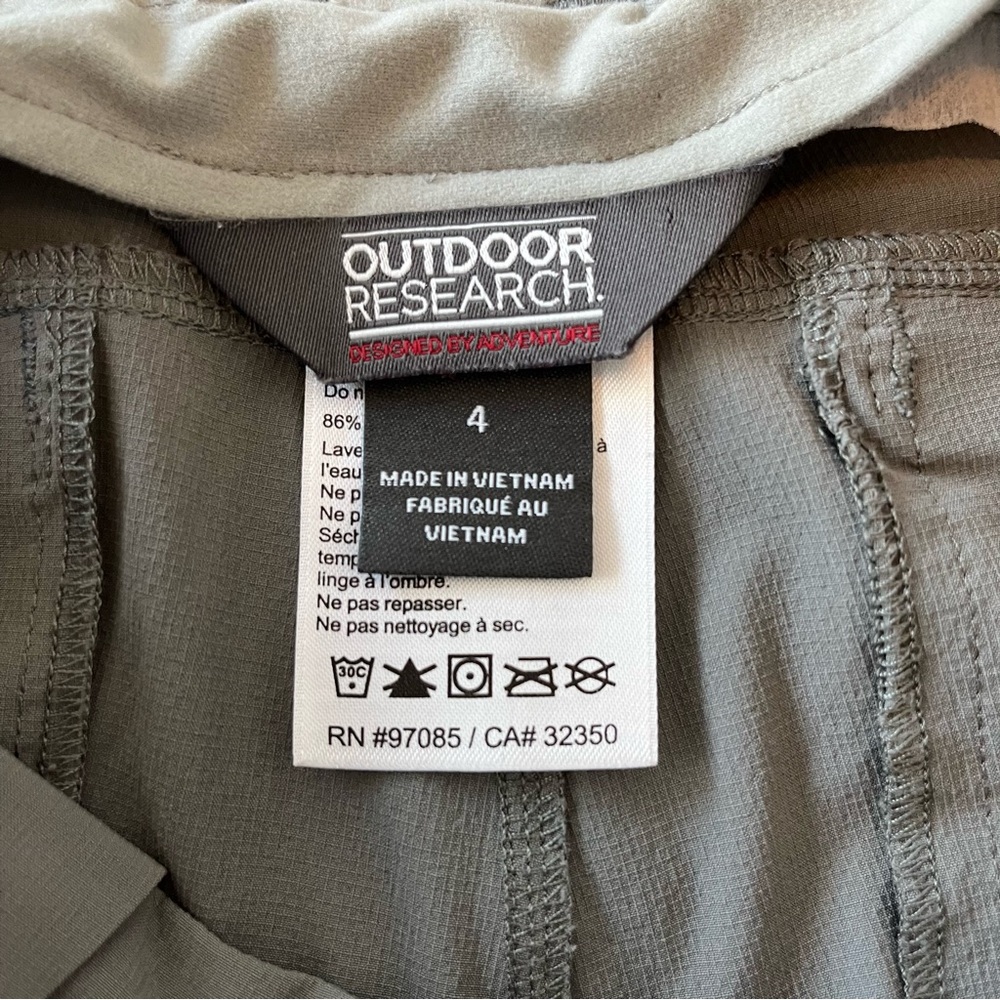 Outdoor Research Gray Hiking Straight-Leg Pants Women’s Size 4 - Picture 9 of 10